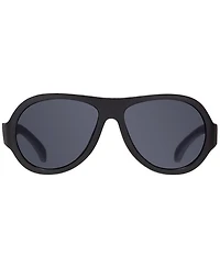 Jet Black Aviator Sunglasses
