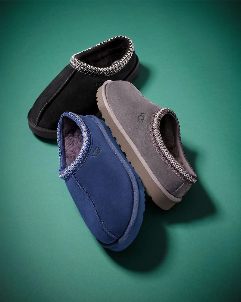 Men's Tasman Suede & Shearling Slippers
