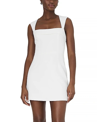 French Connection Whisper Square Neck Mini Dress