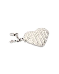 Quilted Metallic Heart Purse