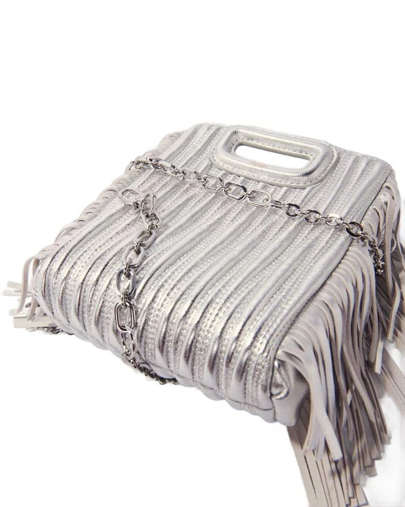 Metallic Quilted Leather M Mini Bag