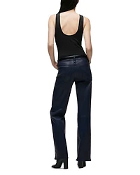 Rosie High Rise Wide Leg Jeans Mood Indigo