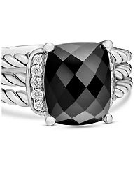 Petite Wheaton® Ring with Gemstone and Diamonds