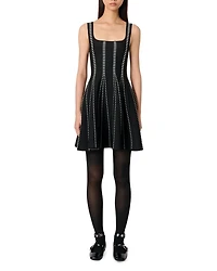 Short Jacquard Knit Dress