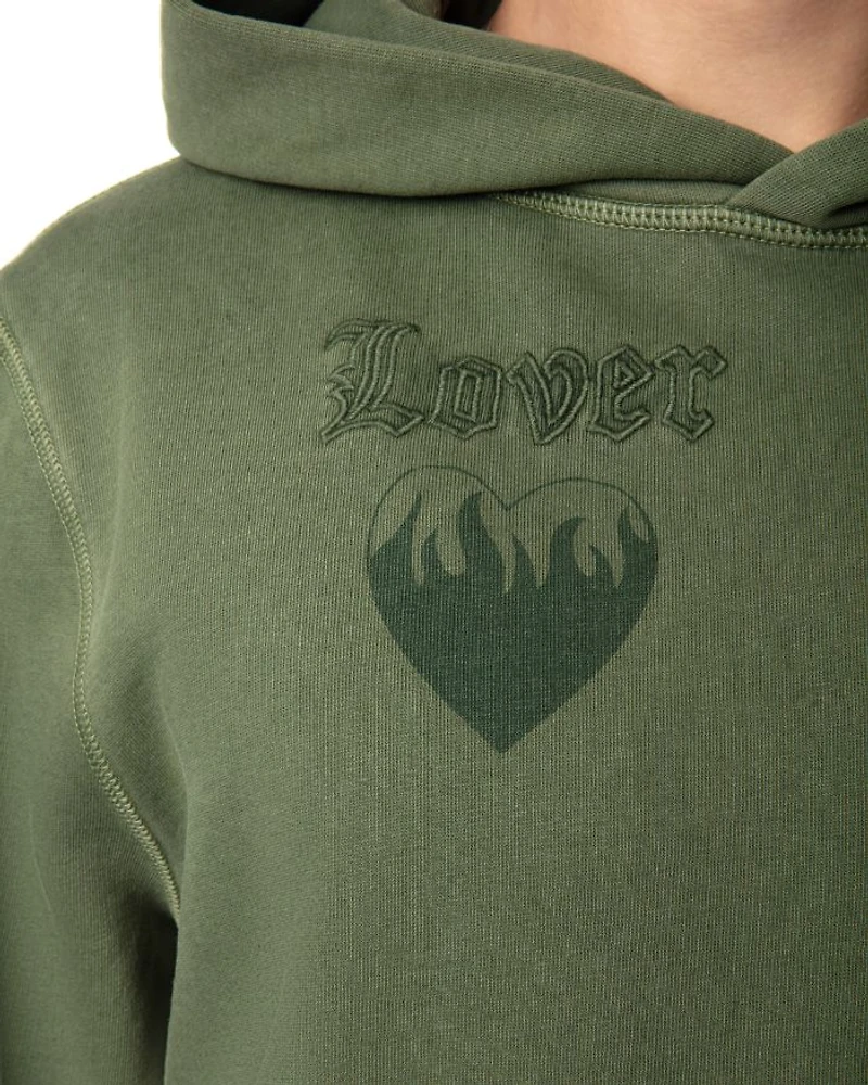 Sanchi Cotton Fleece Tattoo Printed Hoodie