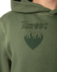 Sanchi Cotton Fleece Tattoo Printed Hoodie