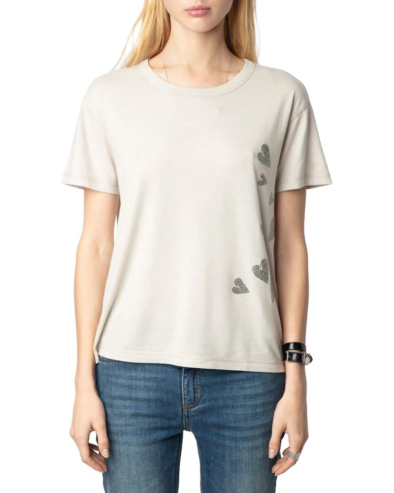 Marta Pcl Embellished Heart Tee