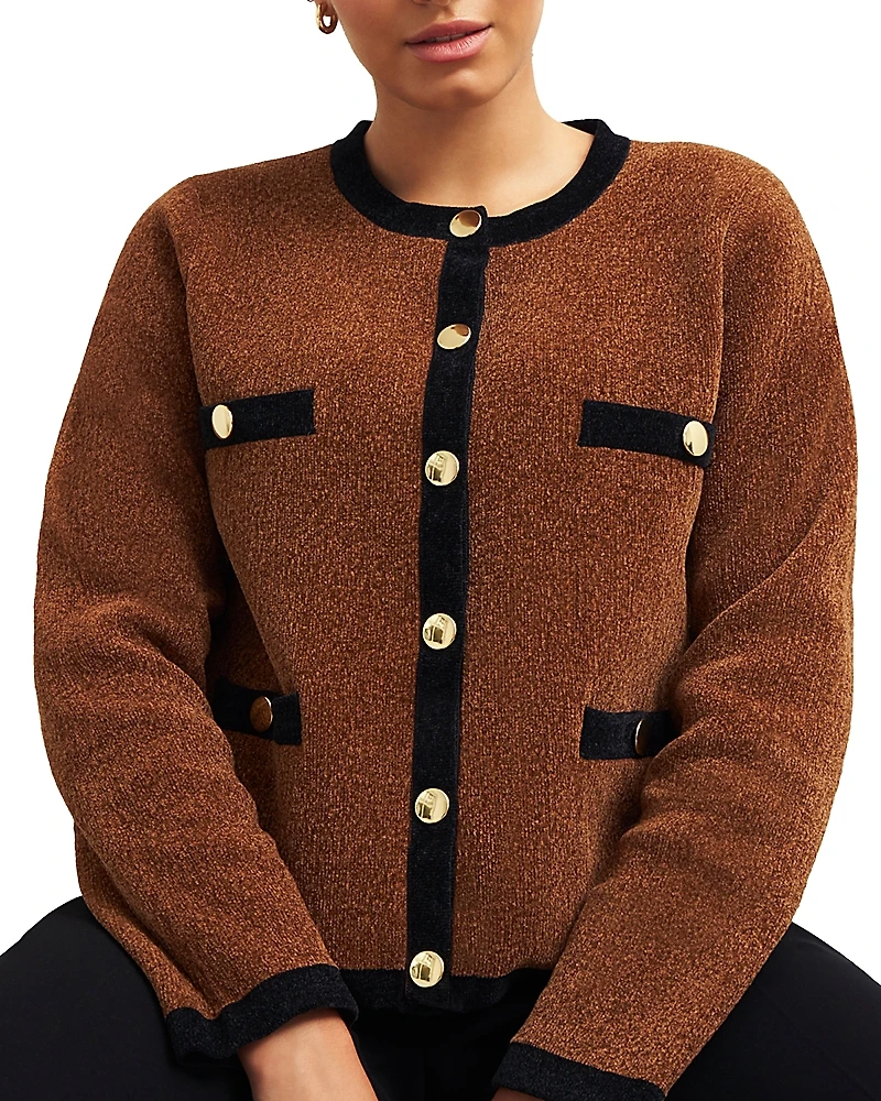 Hobbs London Bryony Chenille Cardigan