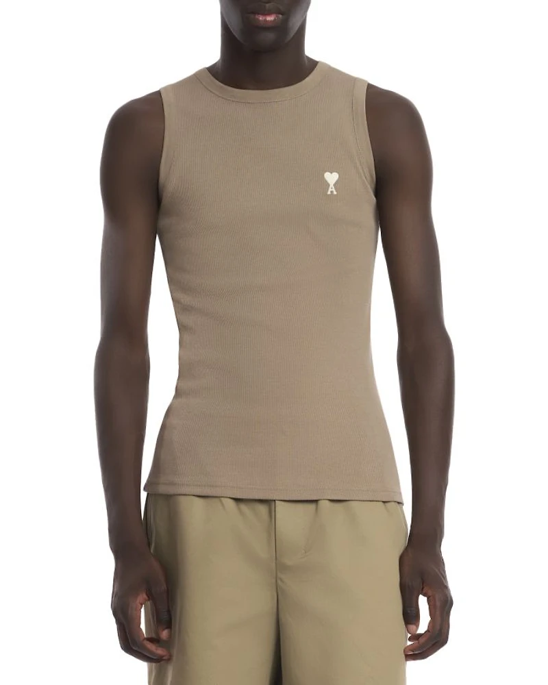 Classic Fit Logo Ribbed Tank