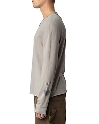 Monastir Tattoo Print Long Sleeve Henley
