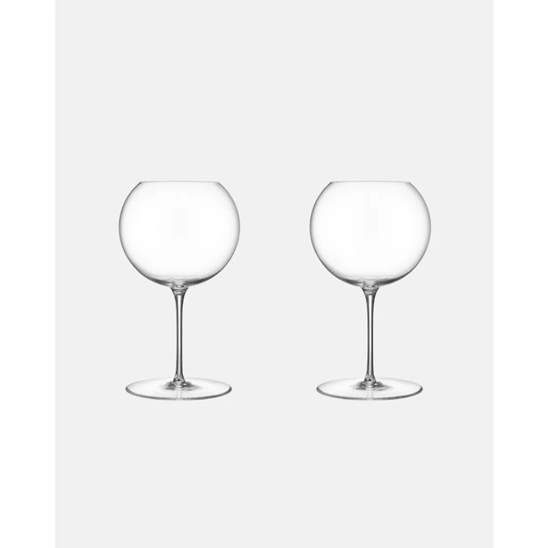Geometry Red Wine Glass, Set of 2