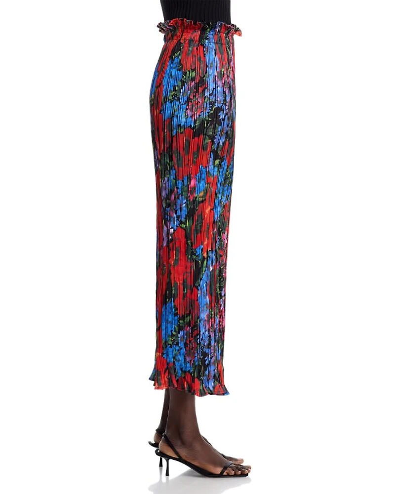 Printed Crinkled Pants