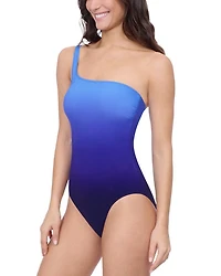 Ombré One Shoulder Swimsuit