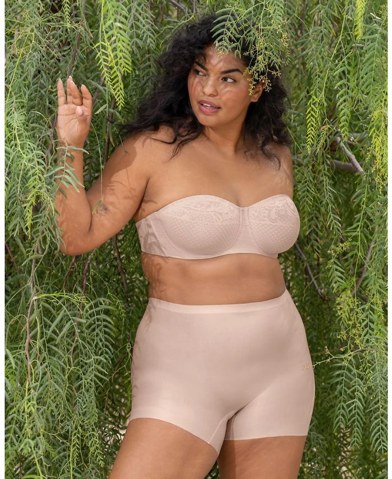 Visual Effects Strapless Lace Minimizer Bra