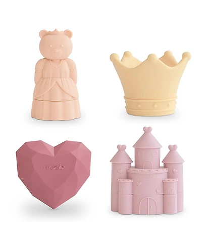 Mushie Princess Mold Free Bath Play Set Pack - Ages 0-24 Months