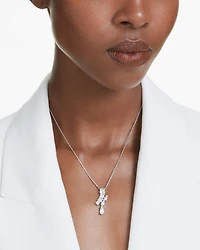 Matrix Mixed Cut Crystal Pendant Necklace, 15"-18"