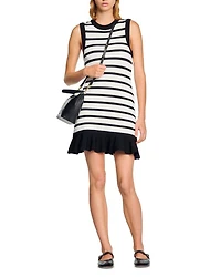 Striped Knit Short Dress