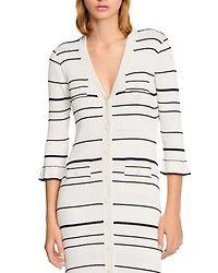 Striped Knit Maxi Dress