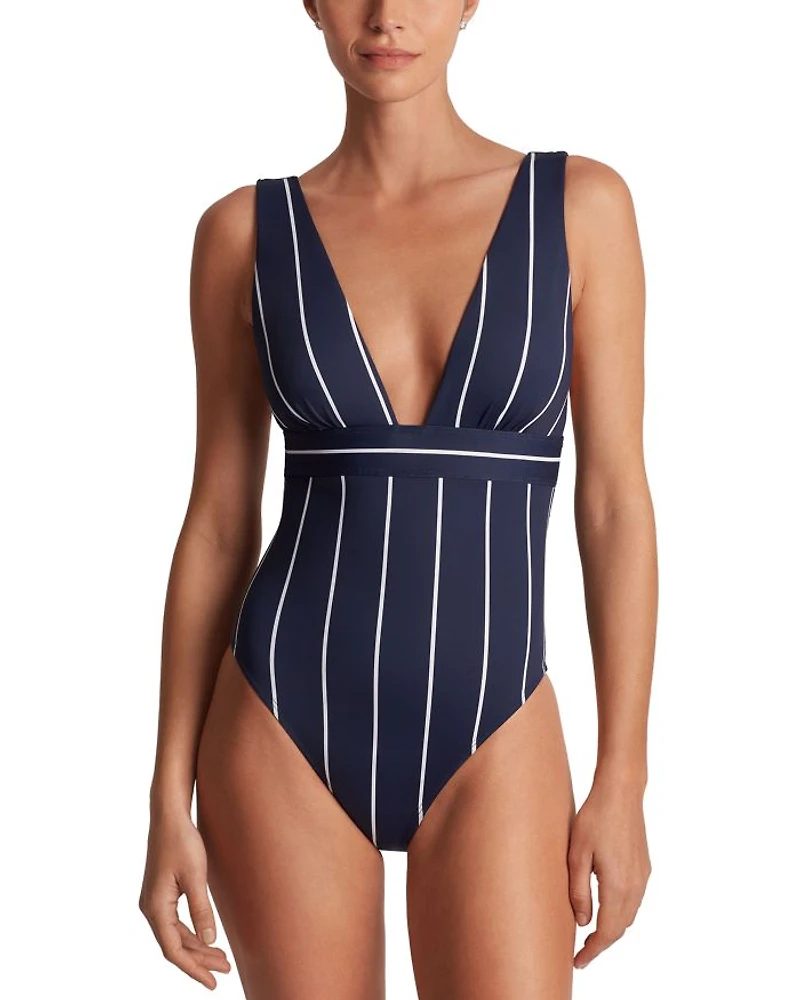 Plunging Neck Swimsuit