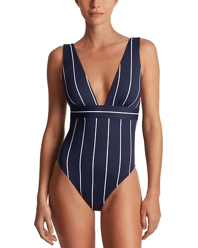 Plunging Neck Swimsuit