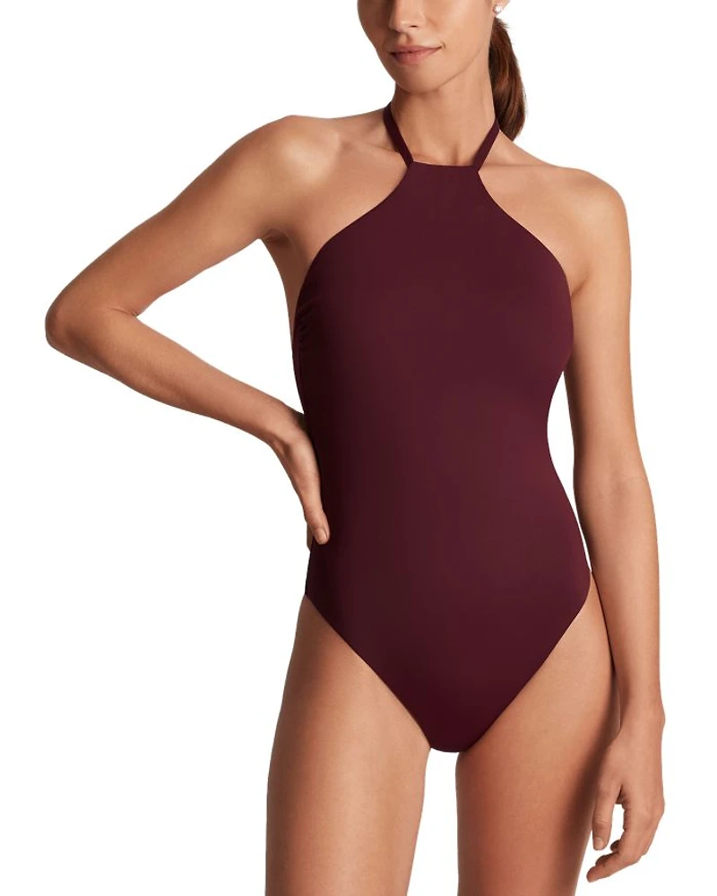 Modern Halter Neck Swimsuit