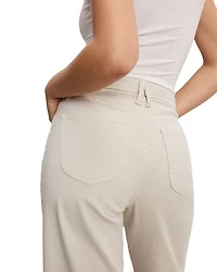 Good Waist High Rise Cropped Palazzo Jeans Bone
