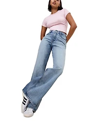 Good Skate High Rise Wide Leg Jeans Indigo 756