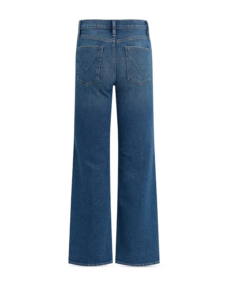 Rosie High Rise Wide Leg Ankle Jeans Upscale