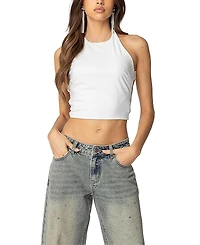 Edikted Caity Backless High Neck Top