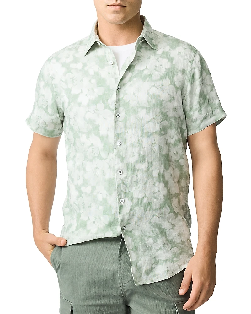 Rodd & Gunn Springflat Slim Fit Short Sleeve Linen Shirt