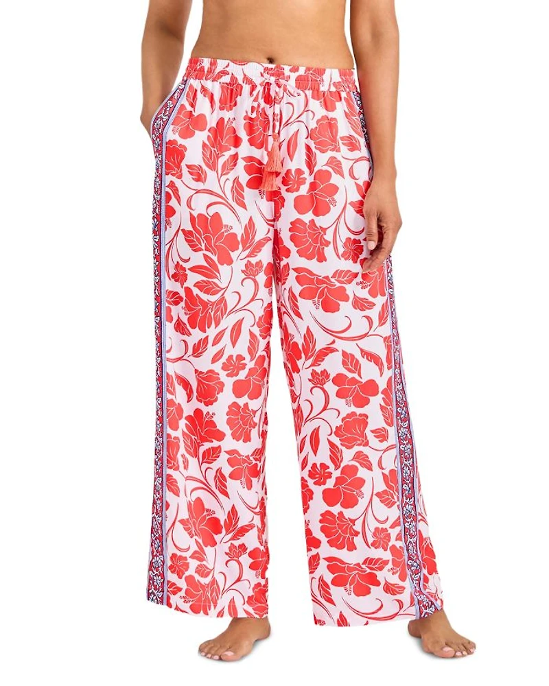 Fiori Border Pants