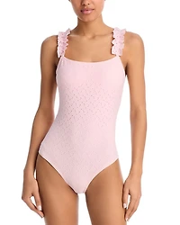 Ruffle Strap One Piece Swimsuit - Exclusive