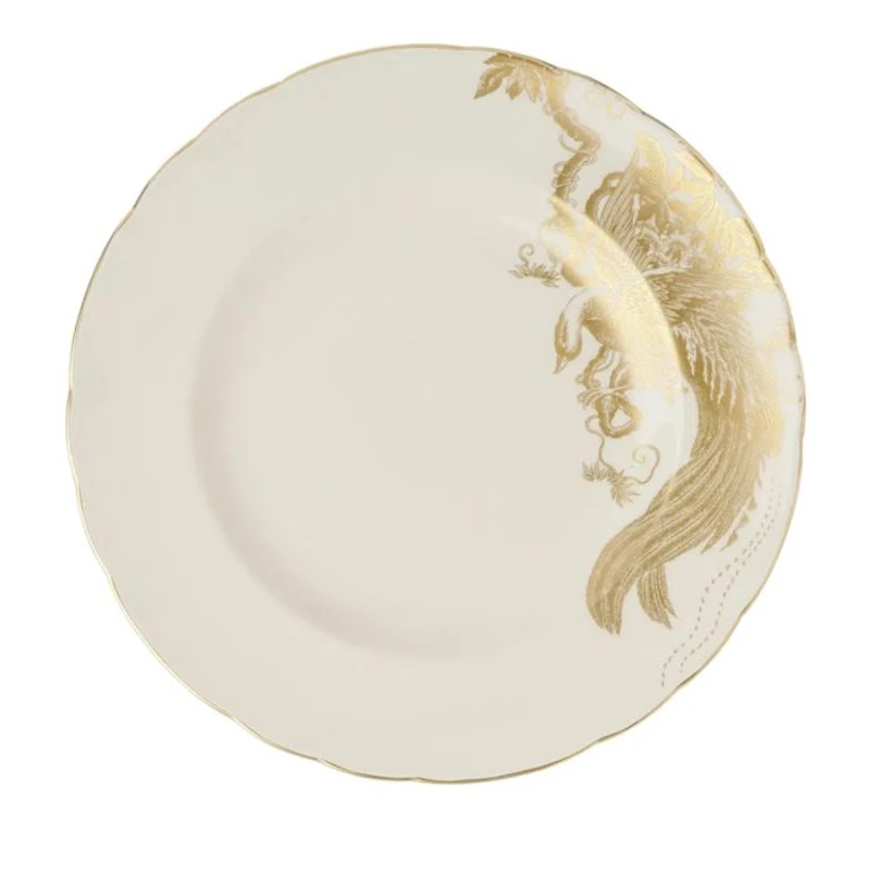 Gold Aves Motif Salad Plate