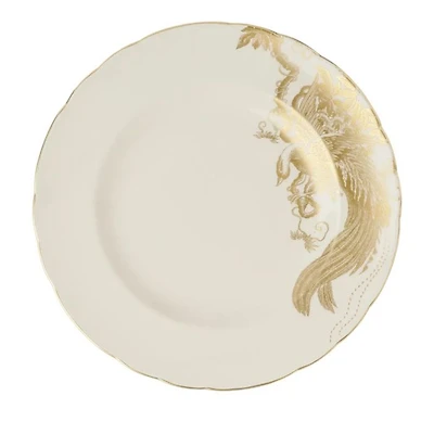 Gold Aves Motif Salad Plate