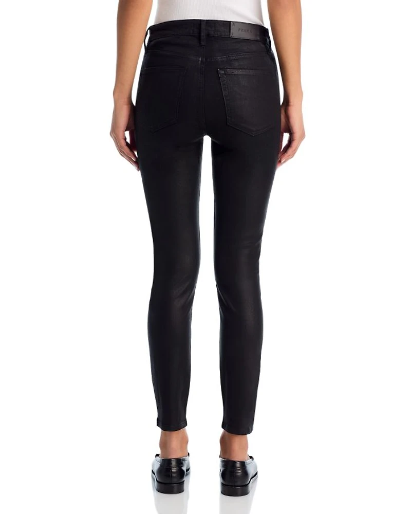 x Alix Earle The High Rise Skinny Jeans Black Coat