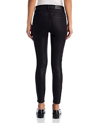 x Alix Earle The High Rise Skinny Jeans Black Coat