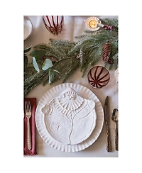 Pietra Natale Figural Santa Salad Plate