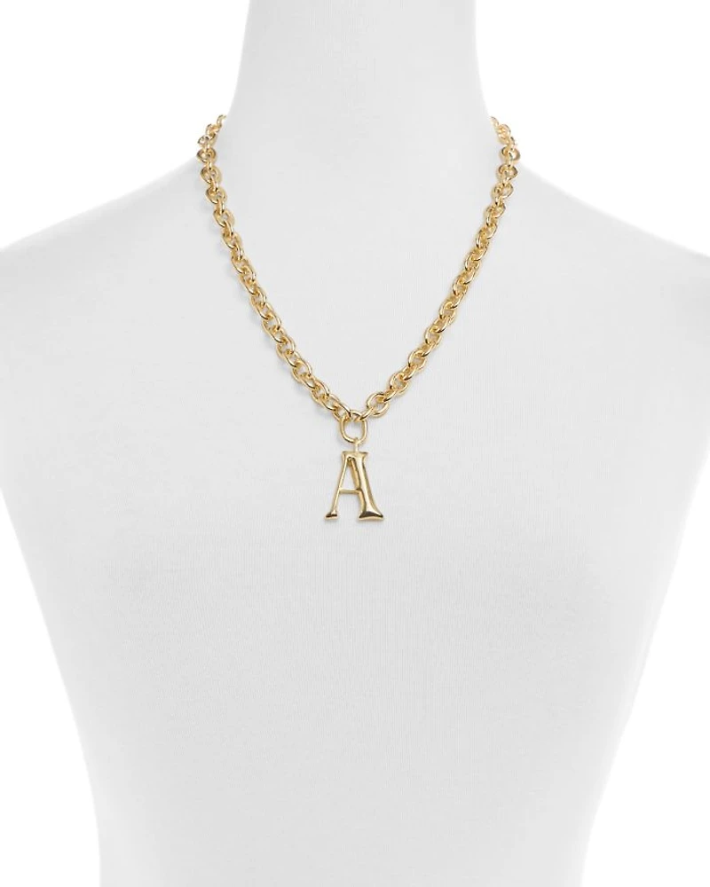 Initial Chain Necklace, 20"L
