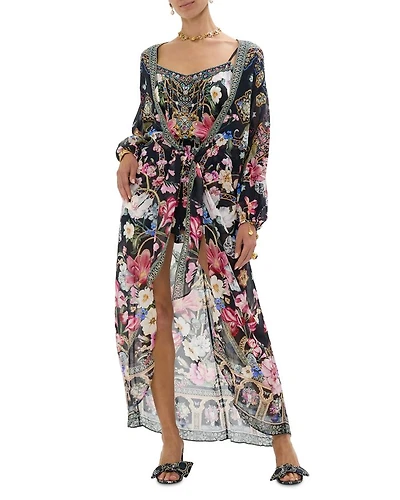 Silk Swim Cover-Up Kaftan