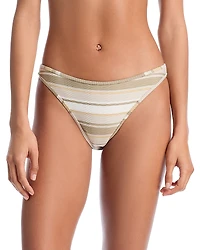 Ramy Brook Striped Isla Bikini Bottom