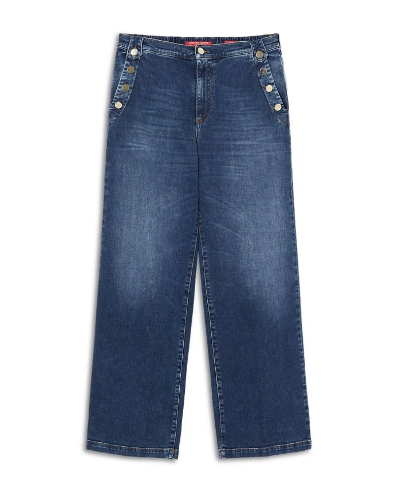 Lembi High Rise Wide Leg Trouser Jeans Navy