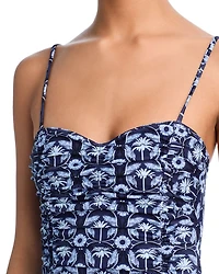 Ruched One Piece Swimsuit - Exclusive