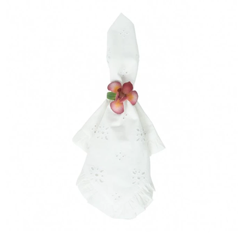 Meadow Walk Daffodil Napkin Rings, Set of 4