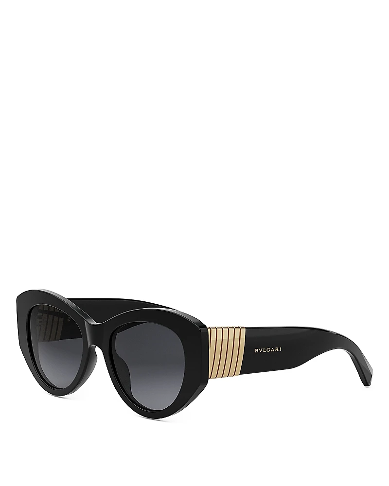 Bvlgari Tubogas Oval Sunglasses, 52mm
