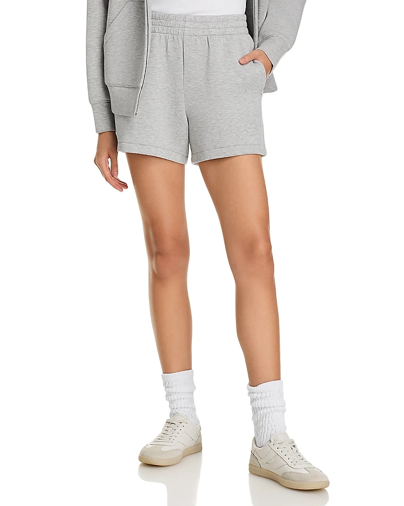 Anine Bing Kam Monogrammed Sweat Shorts