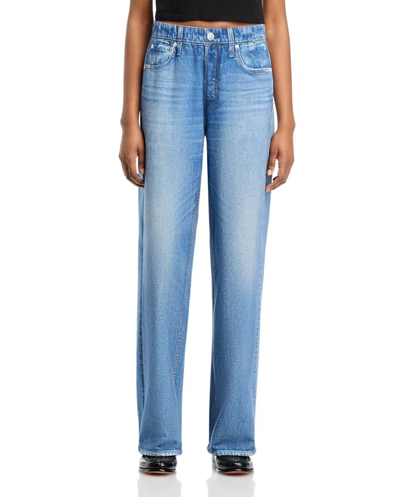 Miramar High Rise Wide Leg Cotton Terry Sweatpant Jeans