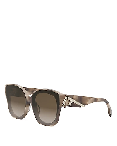 Fendi First Square Sunglasses, 63mm
