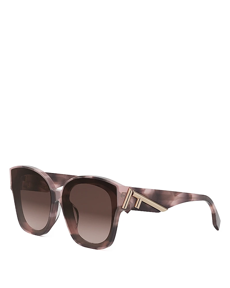 Fendi First Square Sunglasses, 63mm