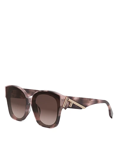 Fendi First Square Sunglasses, 63mm