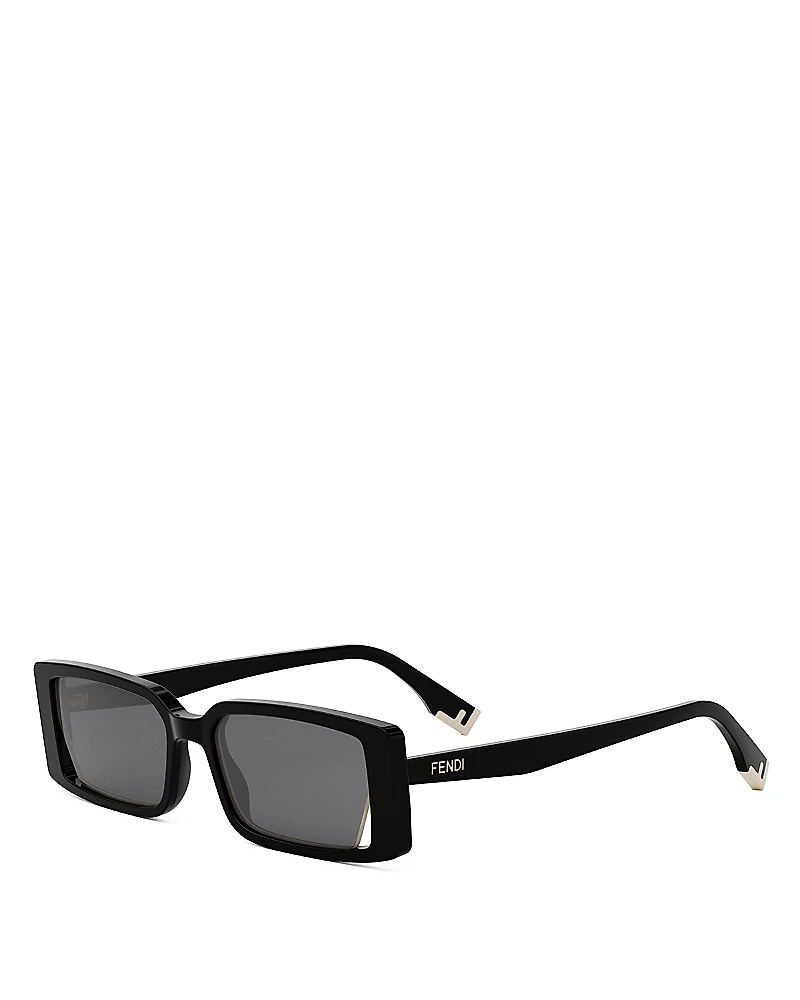 Fendi Way Rectangular Sunglasses, 53mm